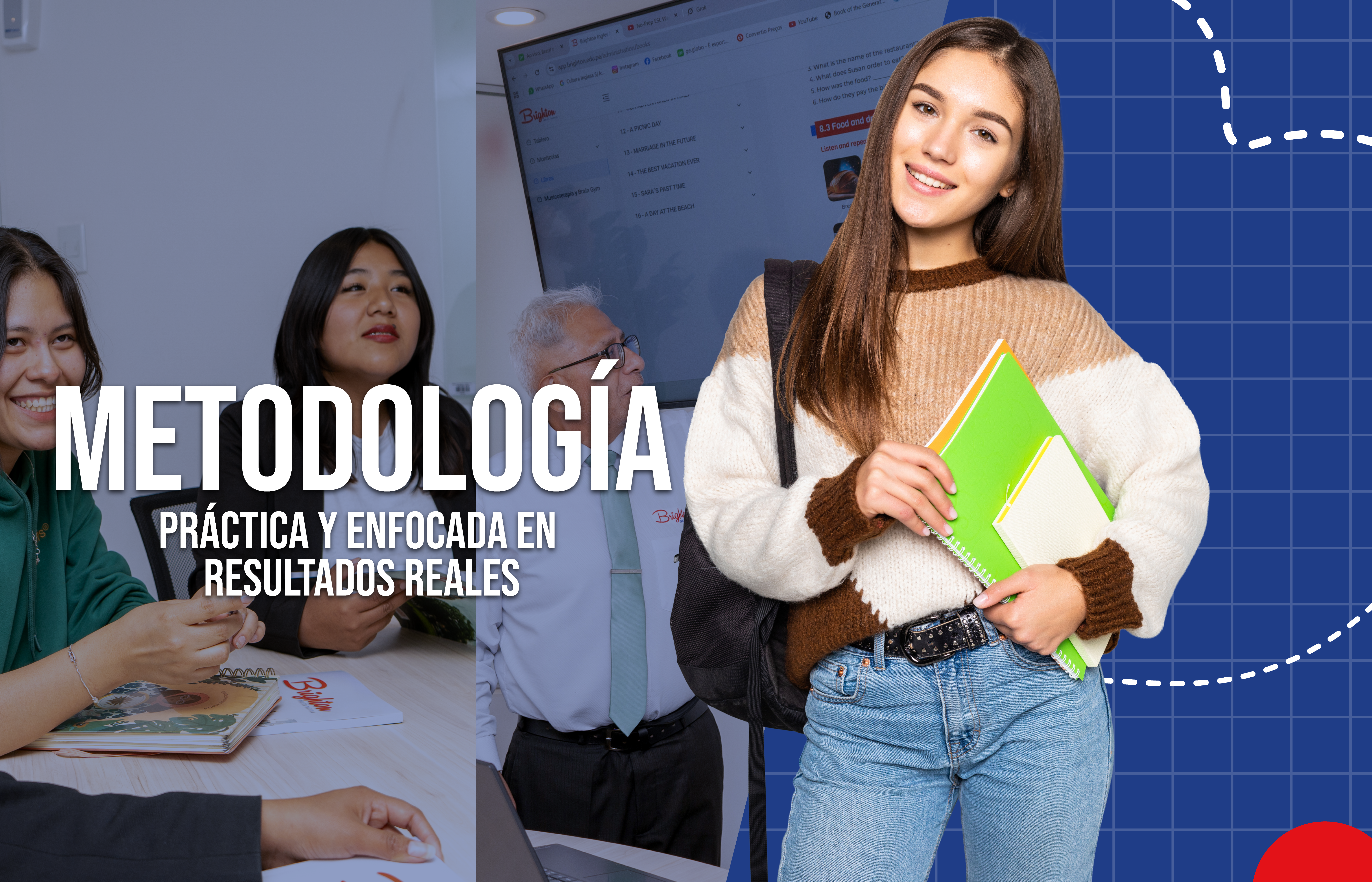 Profesional estudiando inglés
